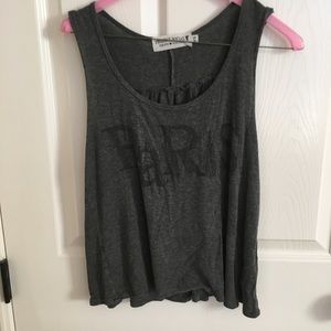 Paris grey tank top